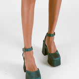 MIM Sandalia de tacón LIZARD VERDE