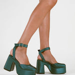MIM Sandalia de tacón LIZARD VERDE