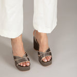 MIM Sandalia de tacón MAI CHOCOLATE