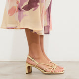 MIM Sandalia de tacón Merci Amarillo