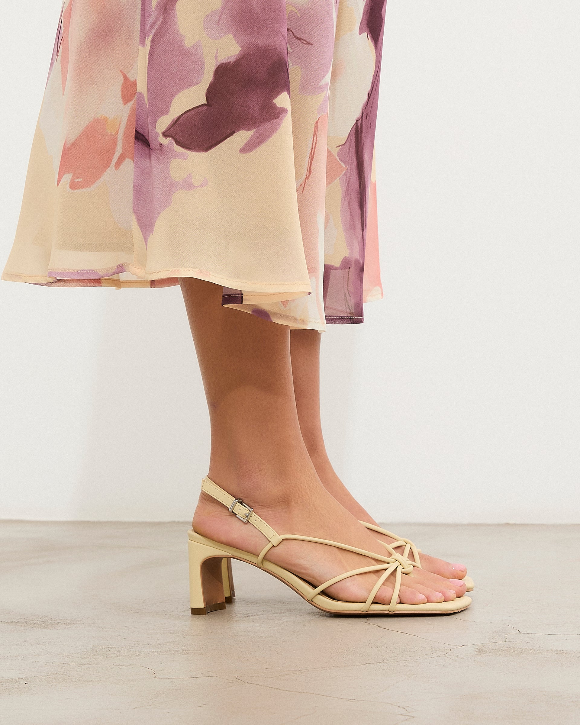 MIM Sandalia de tacón Merci Amarillo