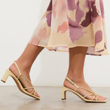 MIM Sandalia de tacón Merci Amarillo