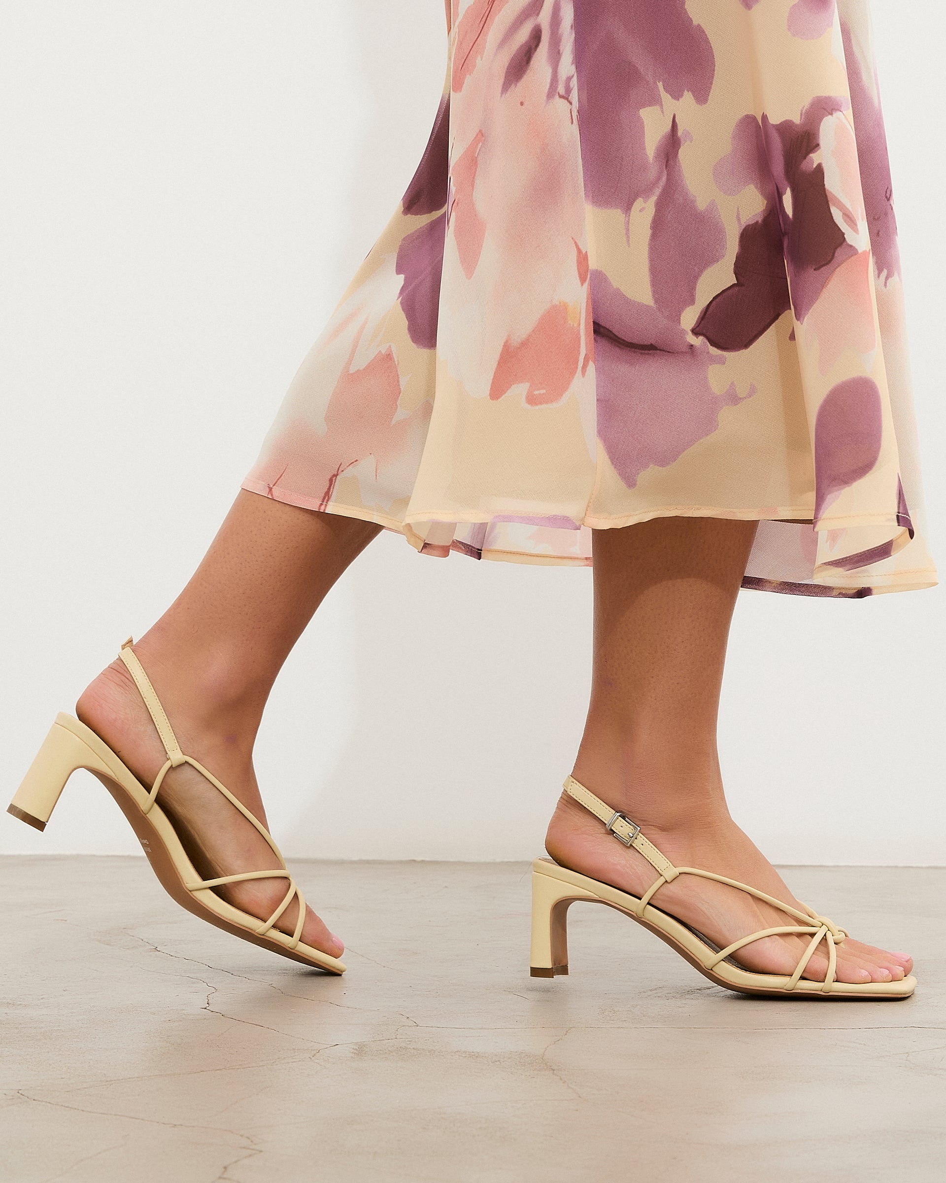 MIM Sandalia de tacón Merci Amarillo