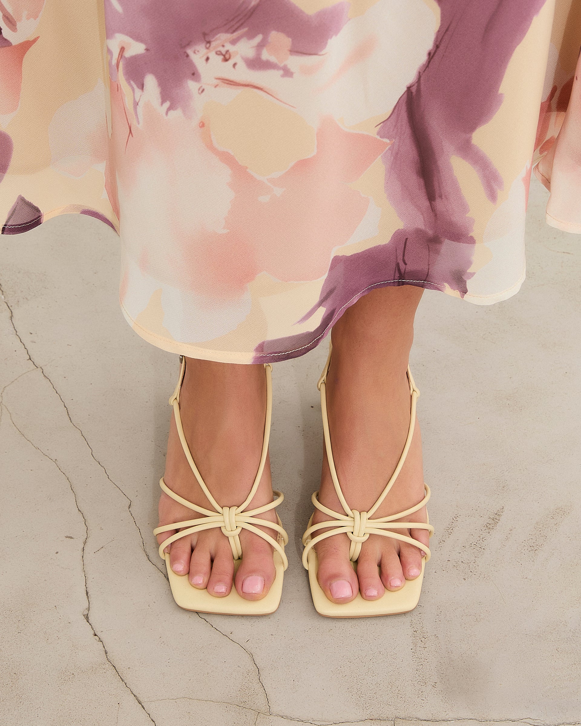 MIM Sandalia de tacón Merci Amarillo