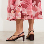 MIM Sandalia de tacón Merci Burdeos