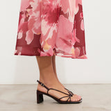 MIM Sandalia de tacón Merci Burdeos