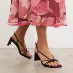 MIM Sandalia de tacón Merci Burdeos