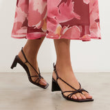 MIM Sandalia de tacón Merci Burdeos