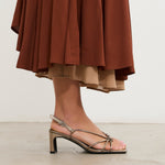 MIM Sandalia de tacón Merci Metalizado