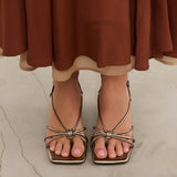 MIM Sandalia de tacón Merci Metalizado