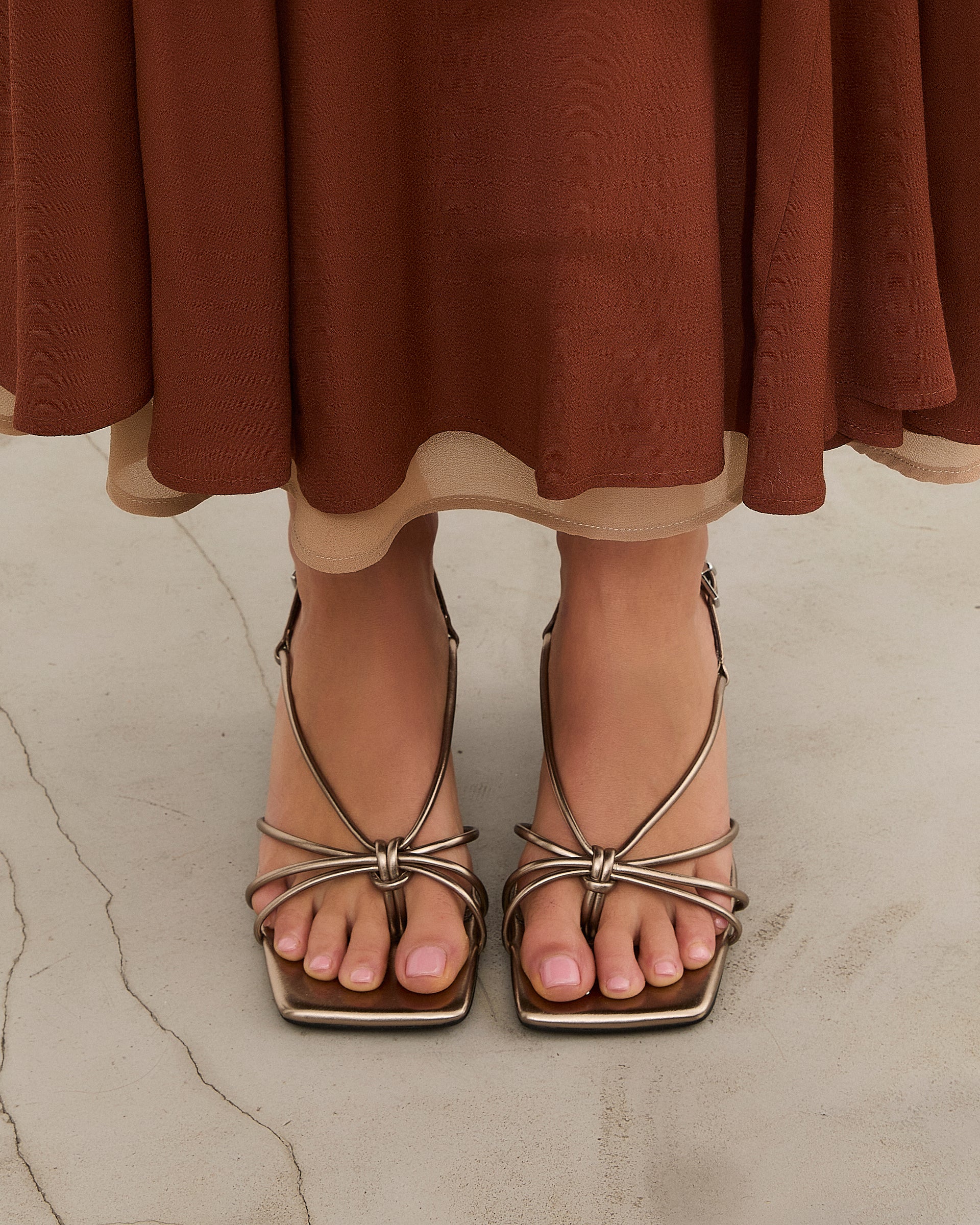 MIM Sandalia de tacón Merci Metalizado