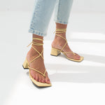 MIM Sandalia de tacón Missy Amarillo