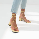 MIM Sandalia de tacón Missy Amarillo