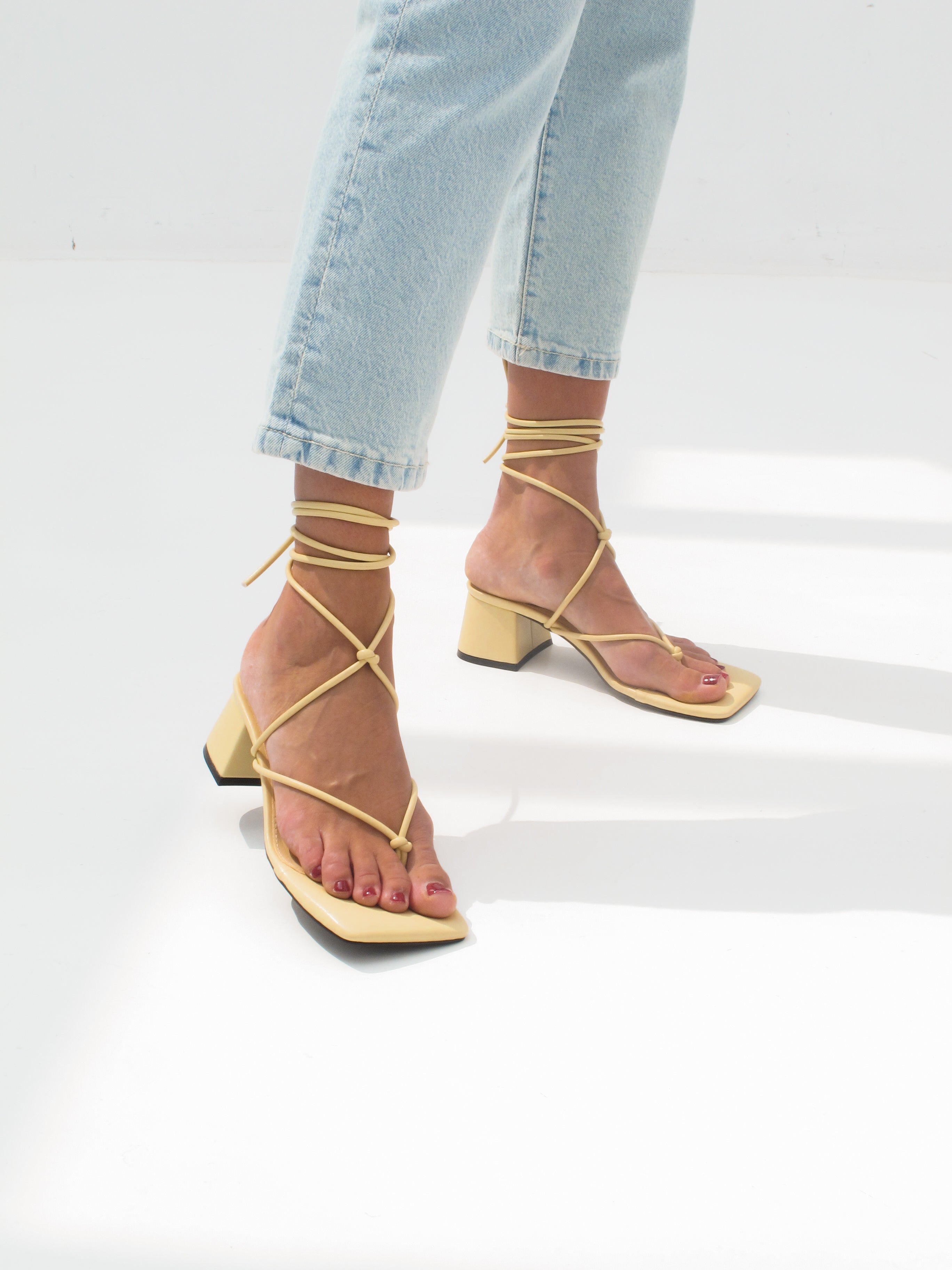 MIM Sandalia de tacón Missy Amarillo