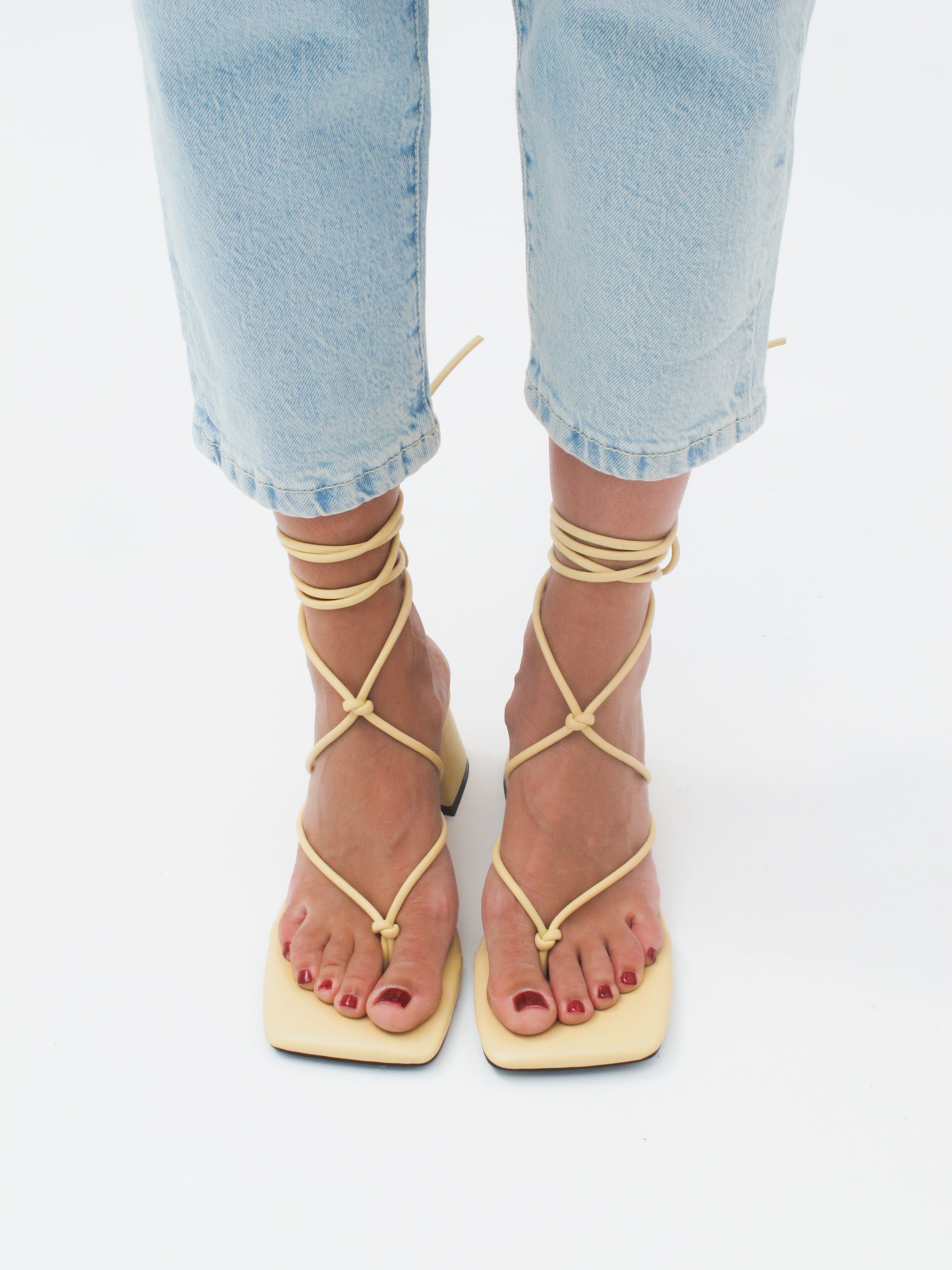 MIM Sandalia de tacón Missy Amarillo