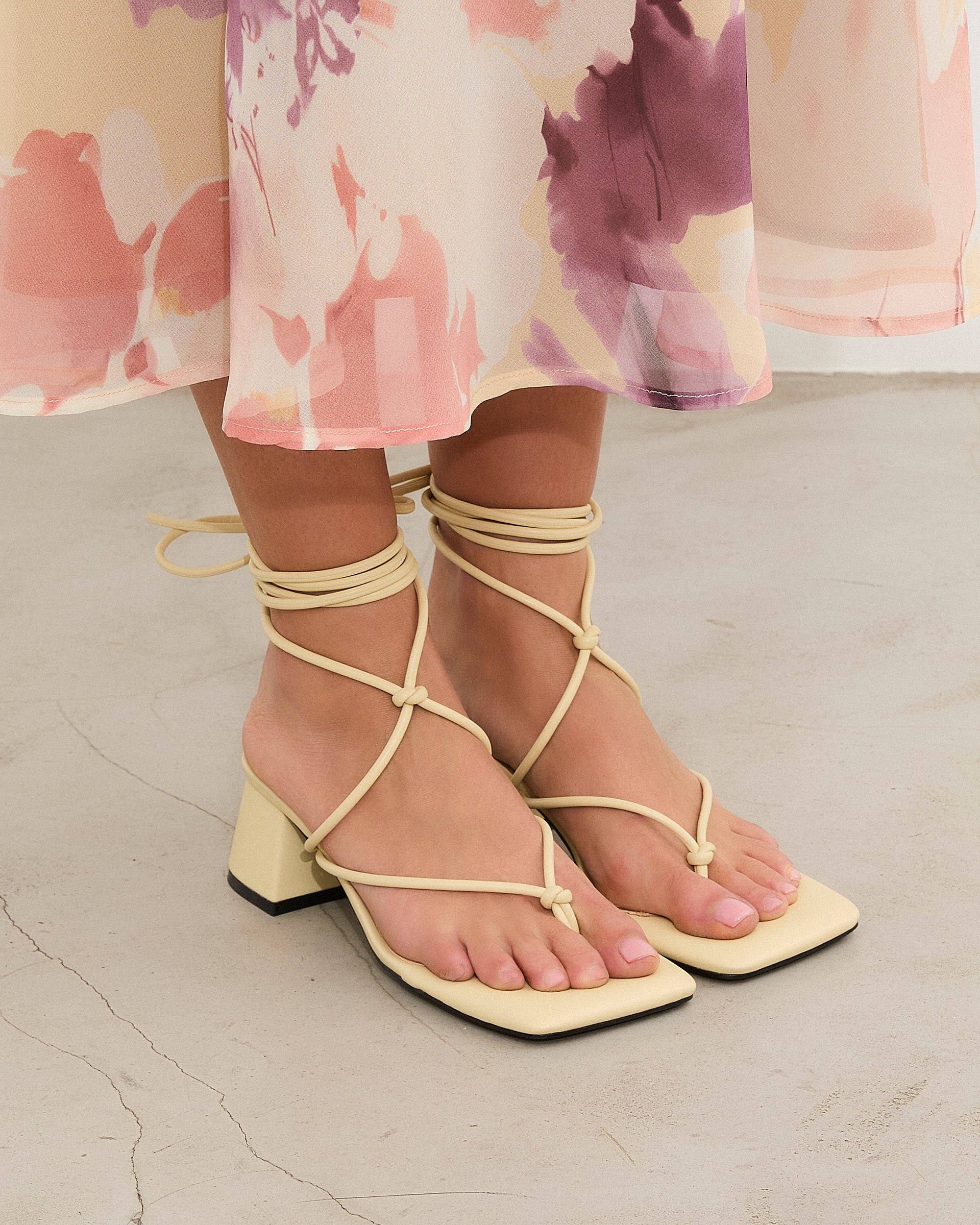 MIM Sandalia de tacón Missy Amarillo