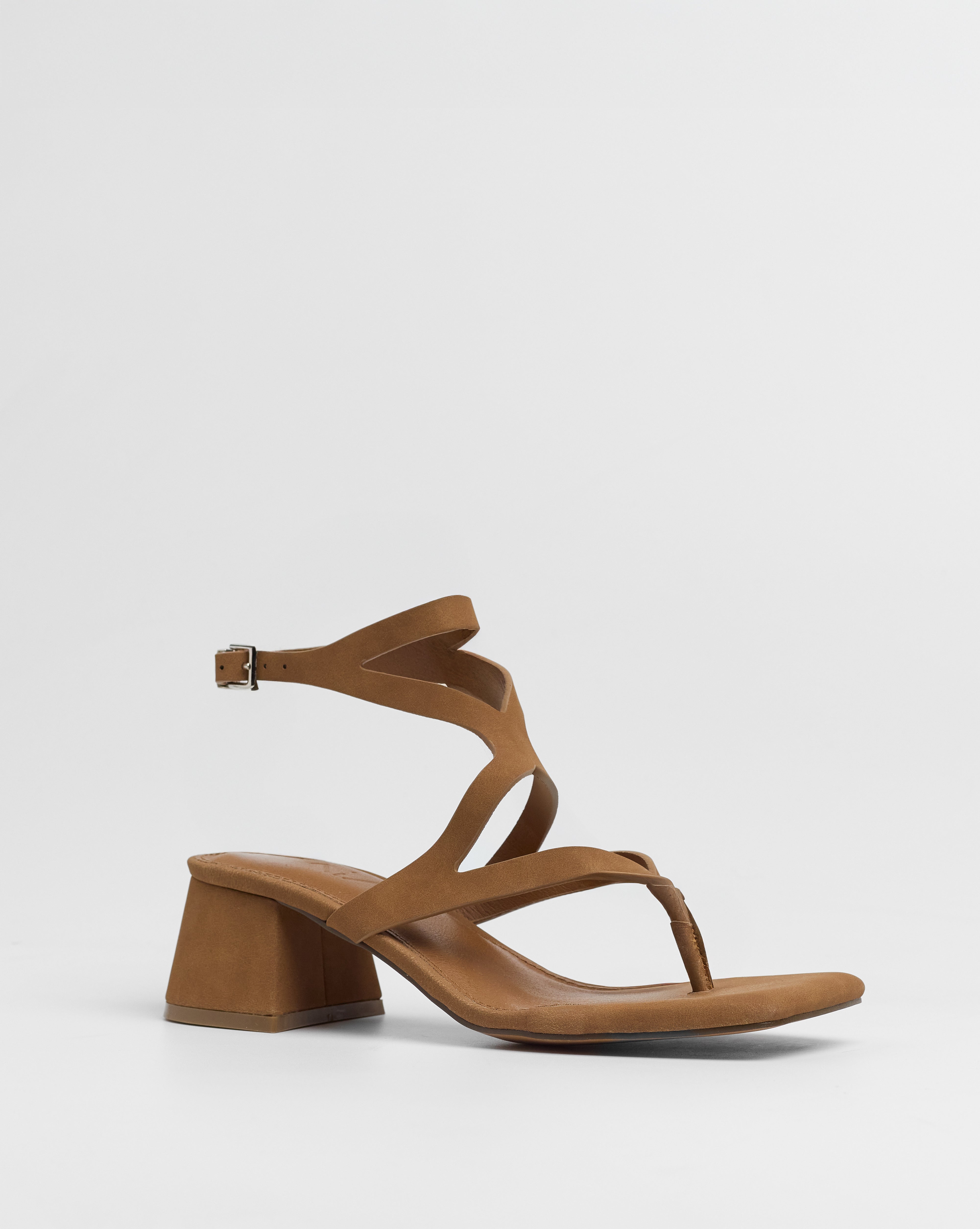 MIM Sandalia de tacón Morey Caramelo