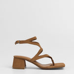 MIM Sandalia de tacón Morey Caramelo