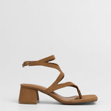 MIM Sandalia de tacón Morey Caramelo