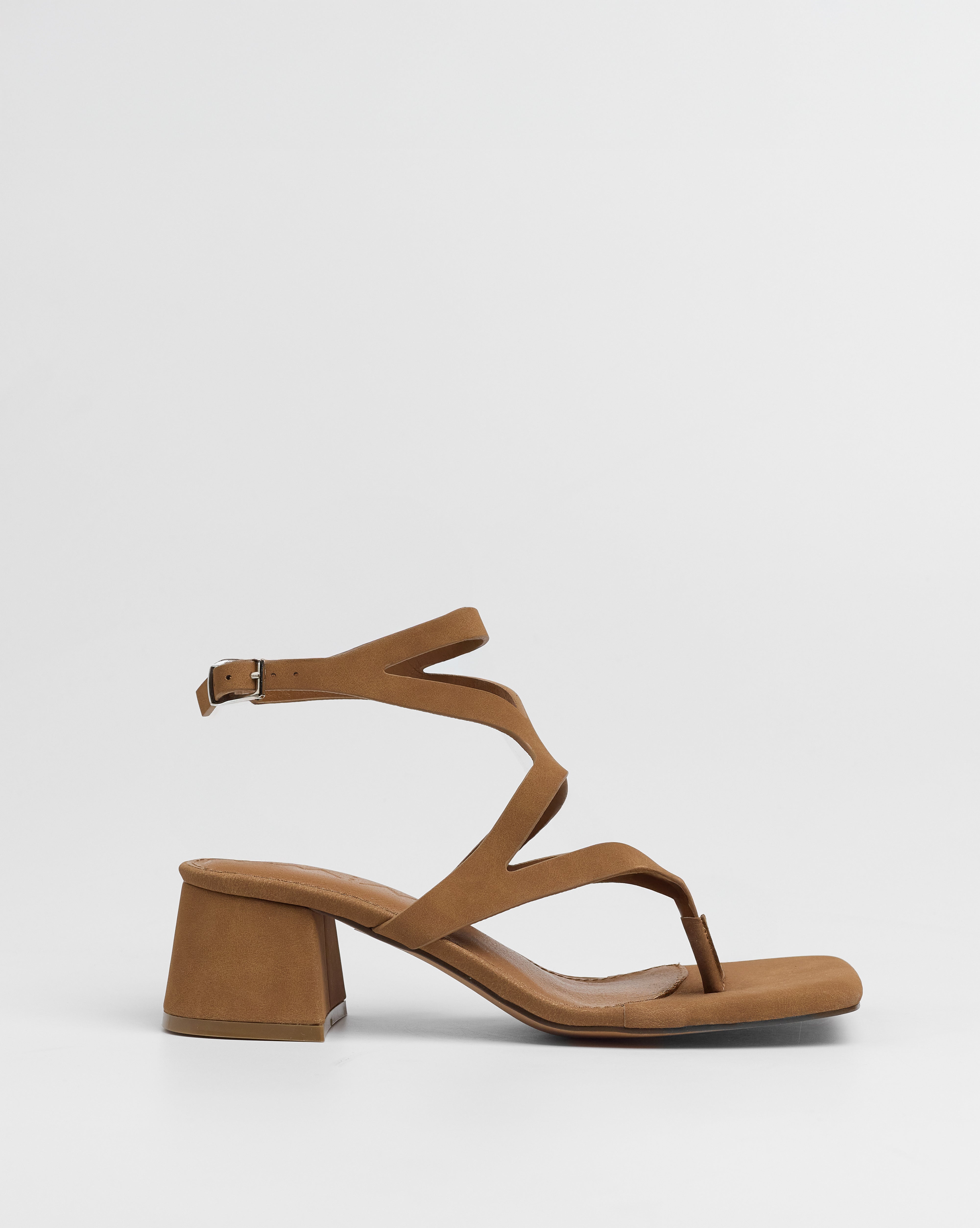 MIM Sandalia de tacón Morey Caramelo