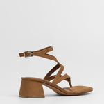 MIM Sandalia de tacón Morey Caramelo