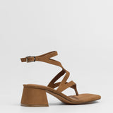 MIM Sandalia de tacón Morey Caramelo