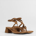 MIM Sandalia de tacón Morey Caramelo