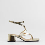 MIM Sandalia de tacón Morey Dorado