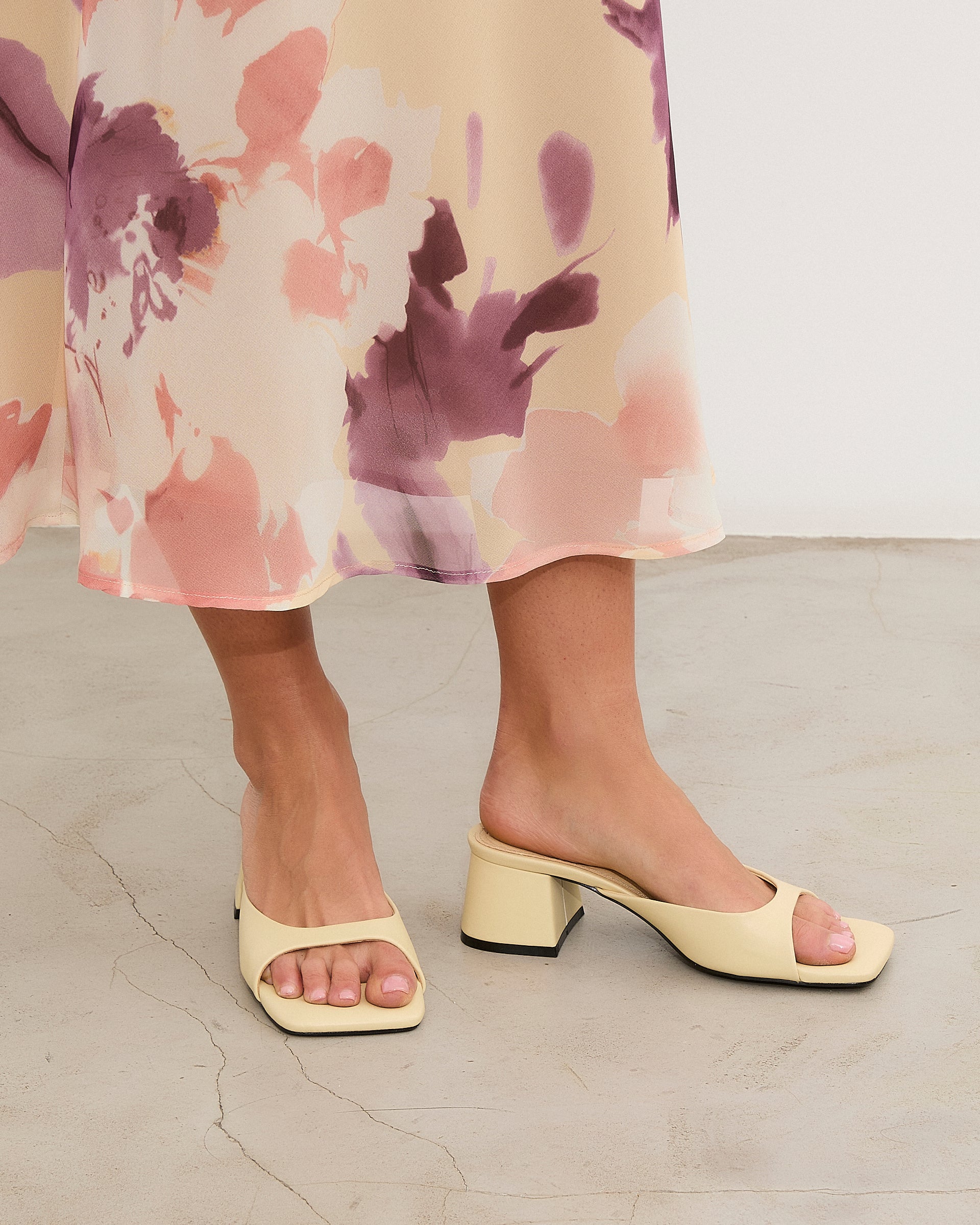 MIM Sandalia de tacón Murfy Amarillo