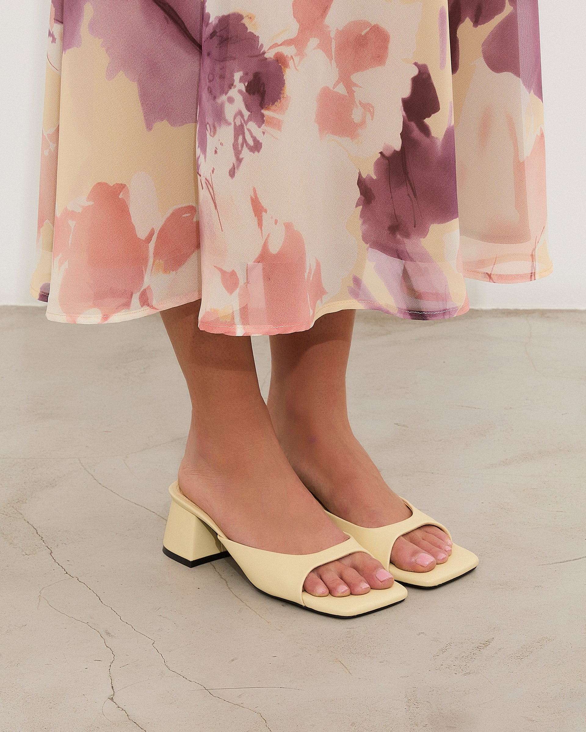 MIM Sandalia de tacón Murfy Amarillo