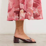 MIM Sandalia de tacón Murfy Burdeos