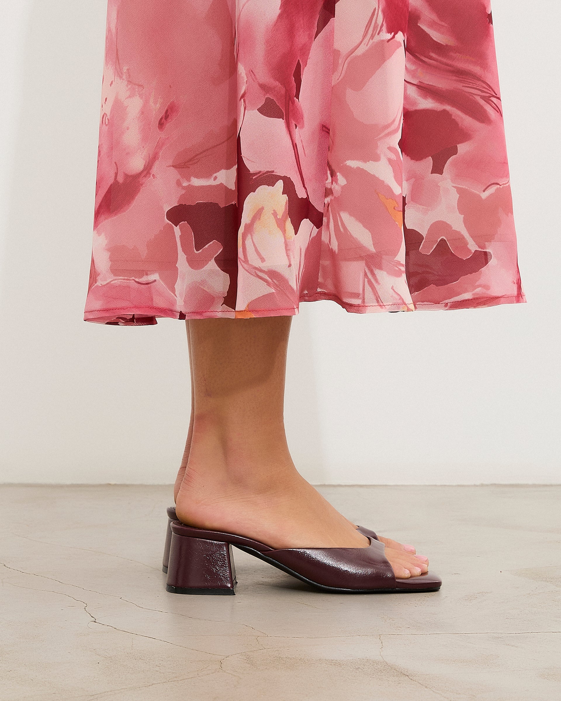 MIM Sandalia de tacón Murfy Burdeos