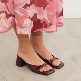 MIM Sandalia de tacón Murfy Burdeos