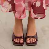 MIM Sandalia de tacón Murfy Burdeos