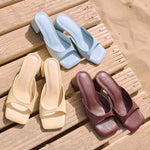 MIM Sandalia de tacón Murfy Celeste