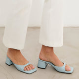 MIM Sandalia de tacón Murfy Celeste