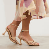 MIM Sandalia de tacón Nao Nude