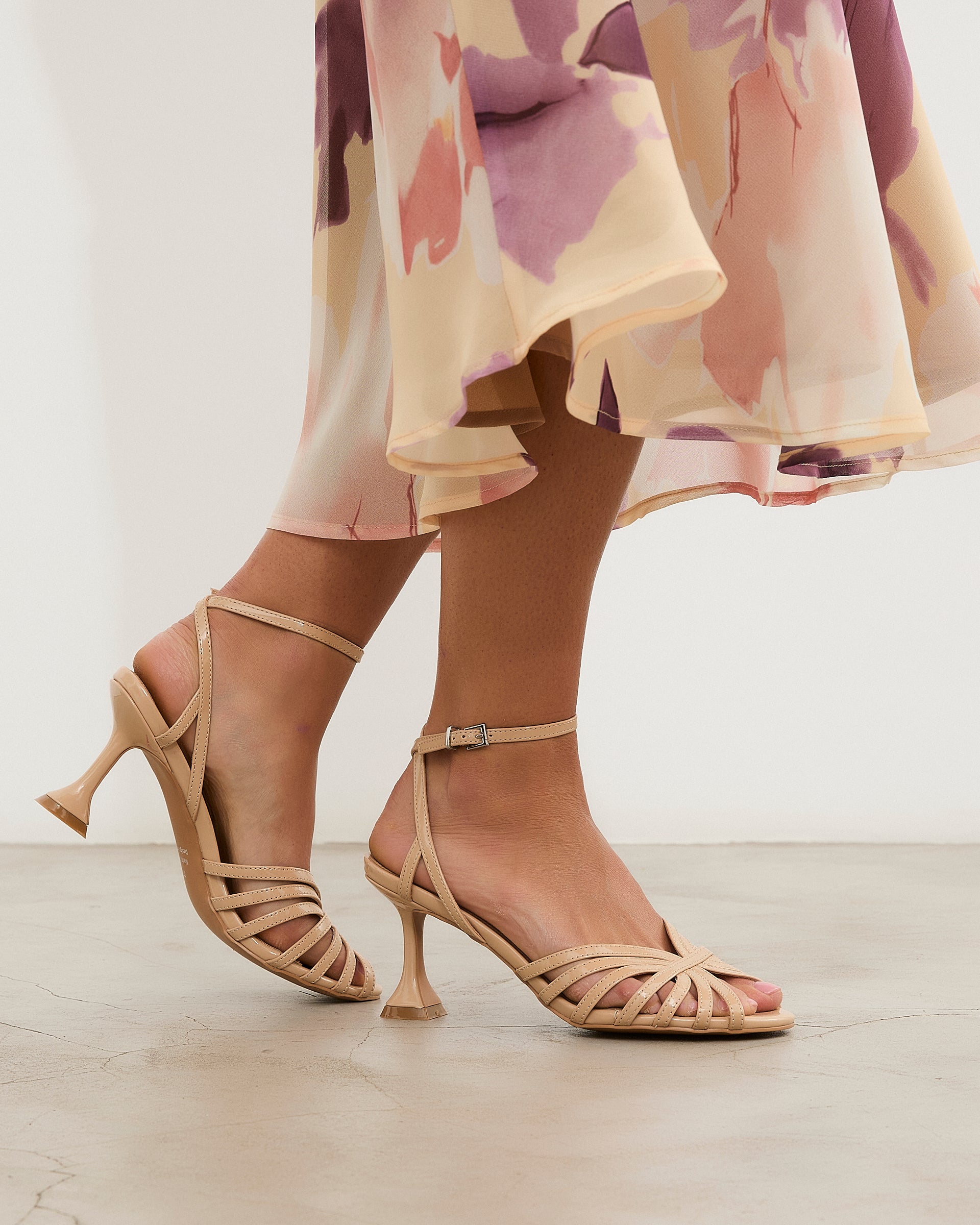 MIM Sandalia de tacón Nao Nude