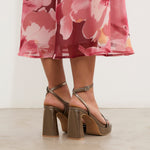 MIM Sandalia de tacón Nelly Metalizado