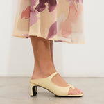 MIM Sandalia de tacón Ness Amarillo