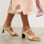 MIM Sandalia de tacón Ness Amarillo