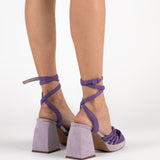 MIM Sandalia de tacón NET MALVA