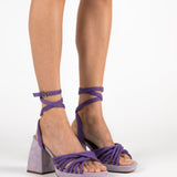 MIM Sandalia de tacón NET MALVA