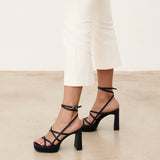 MIM Sandalia de tacón NORI AZUL MARINO