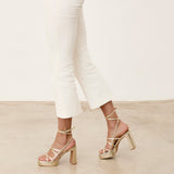 MIM Sandalia de tacón NORI DORADO