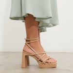 MIM Sandalia de tacón Nori Nude
