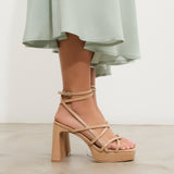 MIM Sandalia de tacón Nori Nude