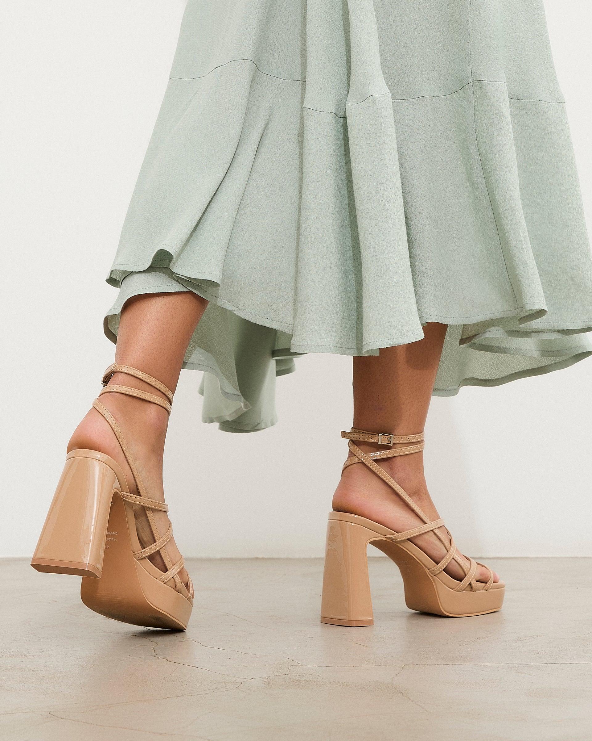 MIM Sandalia de tacón Nori Nude