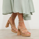 MIM Sandalia de tacón Nori Nude