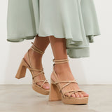 MIM Sandalia de tacón Nori Nude